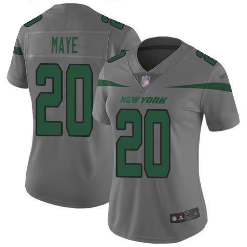 New York Jets Limited Gray Women Marcus Maye Jersey NFL Football #20 Inverted Legend->youth nfl jersey->Youth Jersey